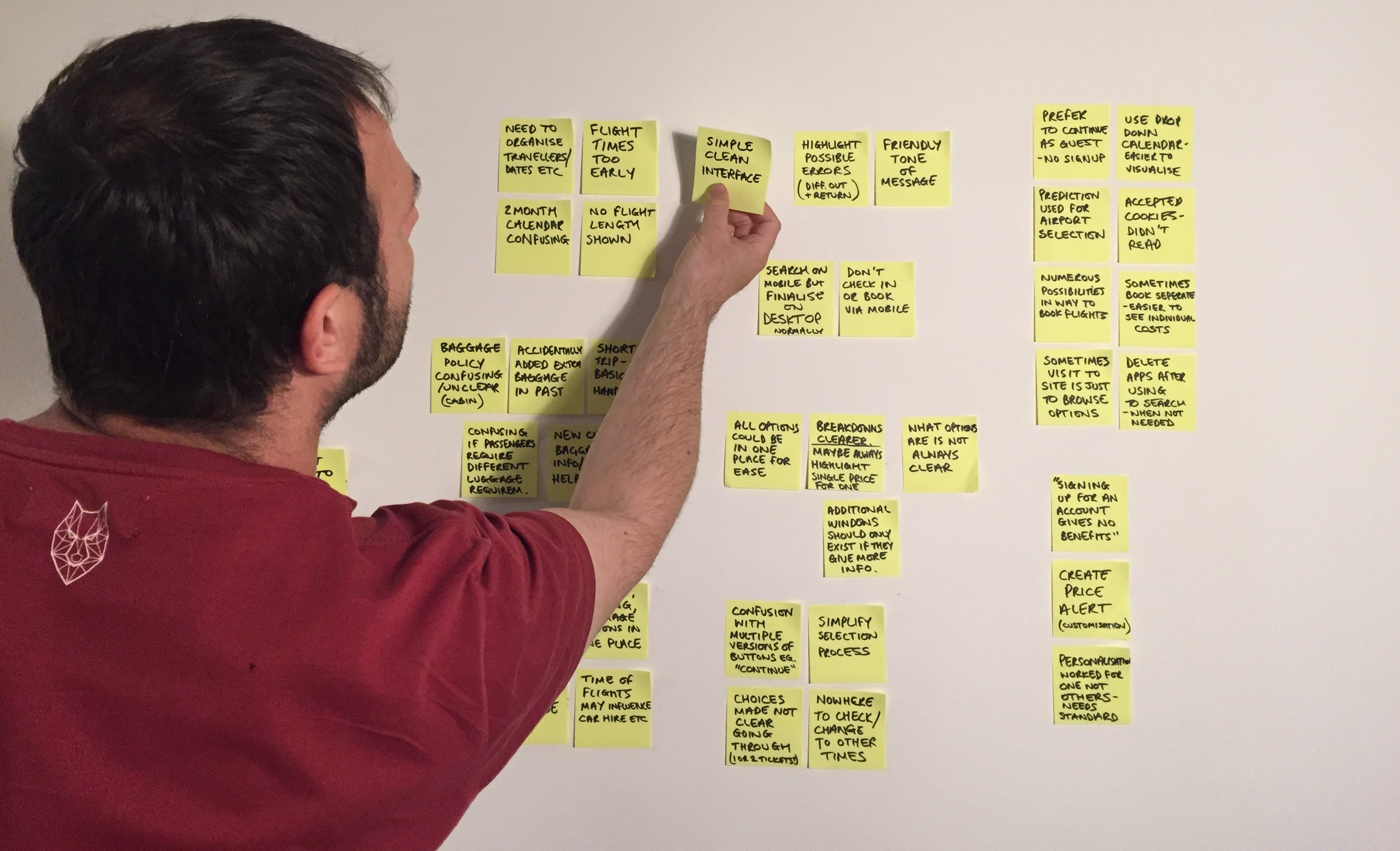 Paul Making an Affinity Diagram